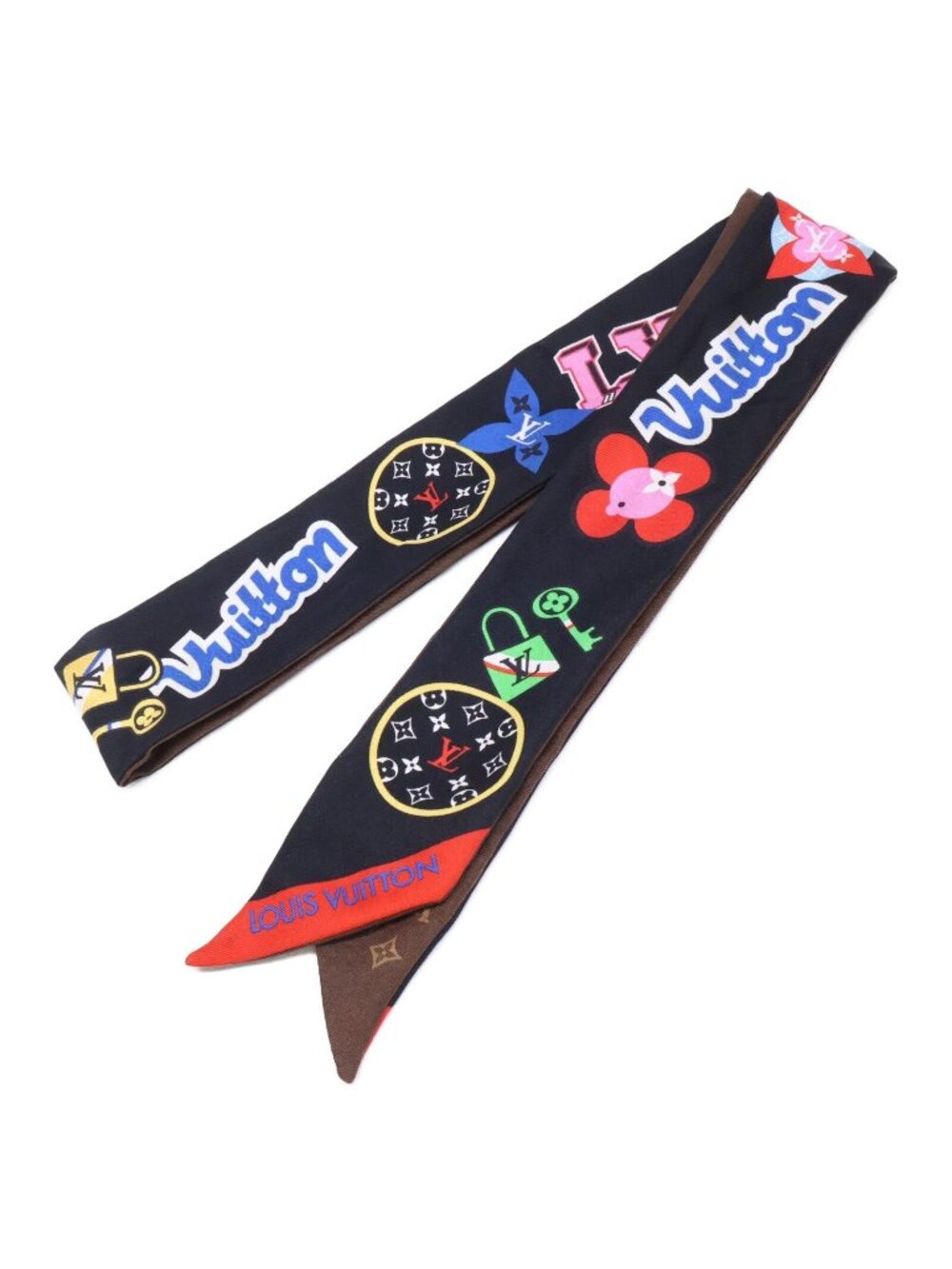 Louis Vuitton Bandeau BB LV Stories Silk Scarf